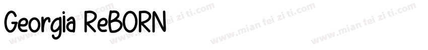 Georgia ReBORN字体转换